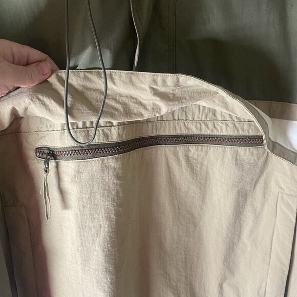 American Eagle Outfitters Windbreaker Hoodie Jacket  Mens L Green Pullover AE Ou - Picture 6 of 15